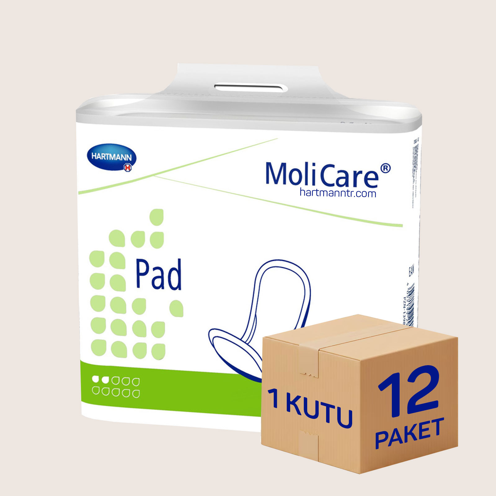Hartmann MoliCare Pad 2 Damla İnce Mesane Pedi 12 Paket 336 Adet | Kadın ve Erkek