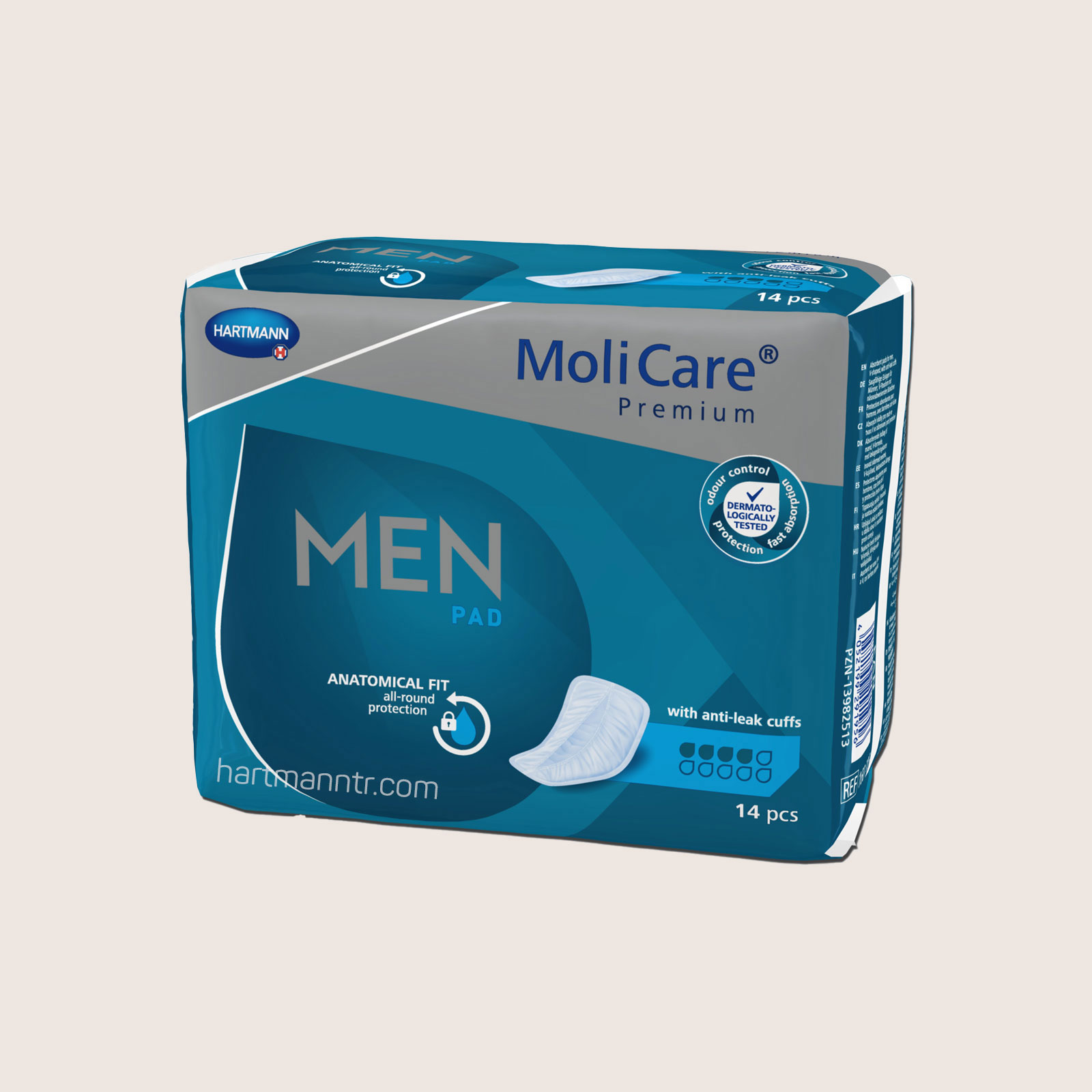 Hartmann MoliCare Premium Men Pad 4 Damla Erkek Mesane Pedi 14 Adet (Koruma)