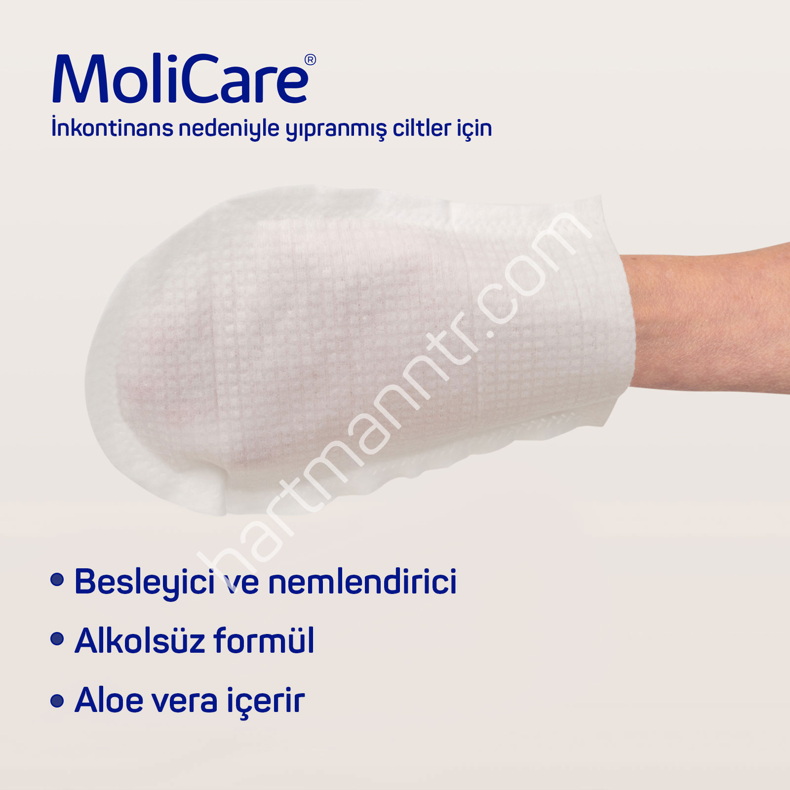 Hartmann MoliCare Skin Yıkama Eldiveni 8 Adet Su Gerektirmeyen Wash Gloves
