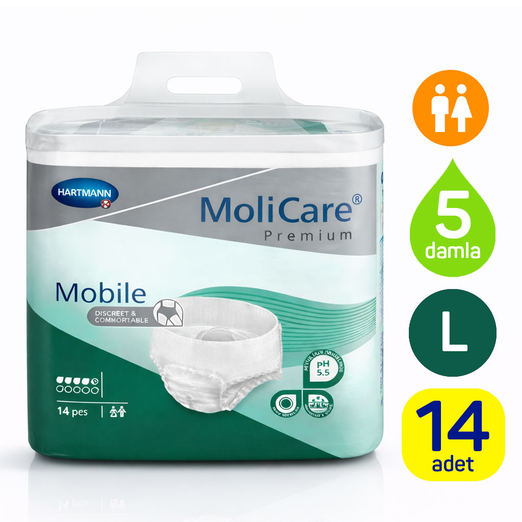 Hartmann MoliCare Premium Mobile 5 Damla M Beden 14 Adet Külot Tipi Yetişkin Bezi