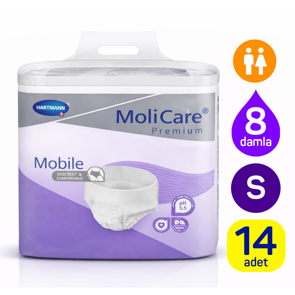 Hartmann MoliCare Premium Mobile 8 Damla S Beden 14 Adet Külot Tipi Yetişkin Bezi