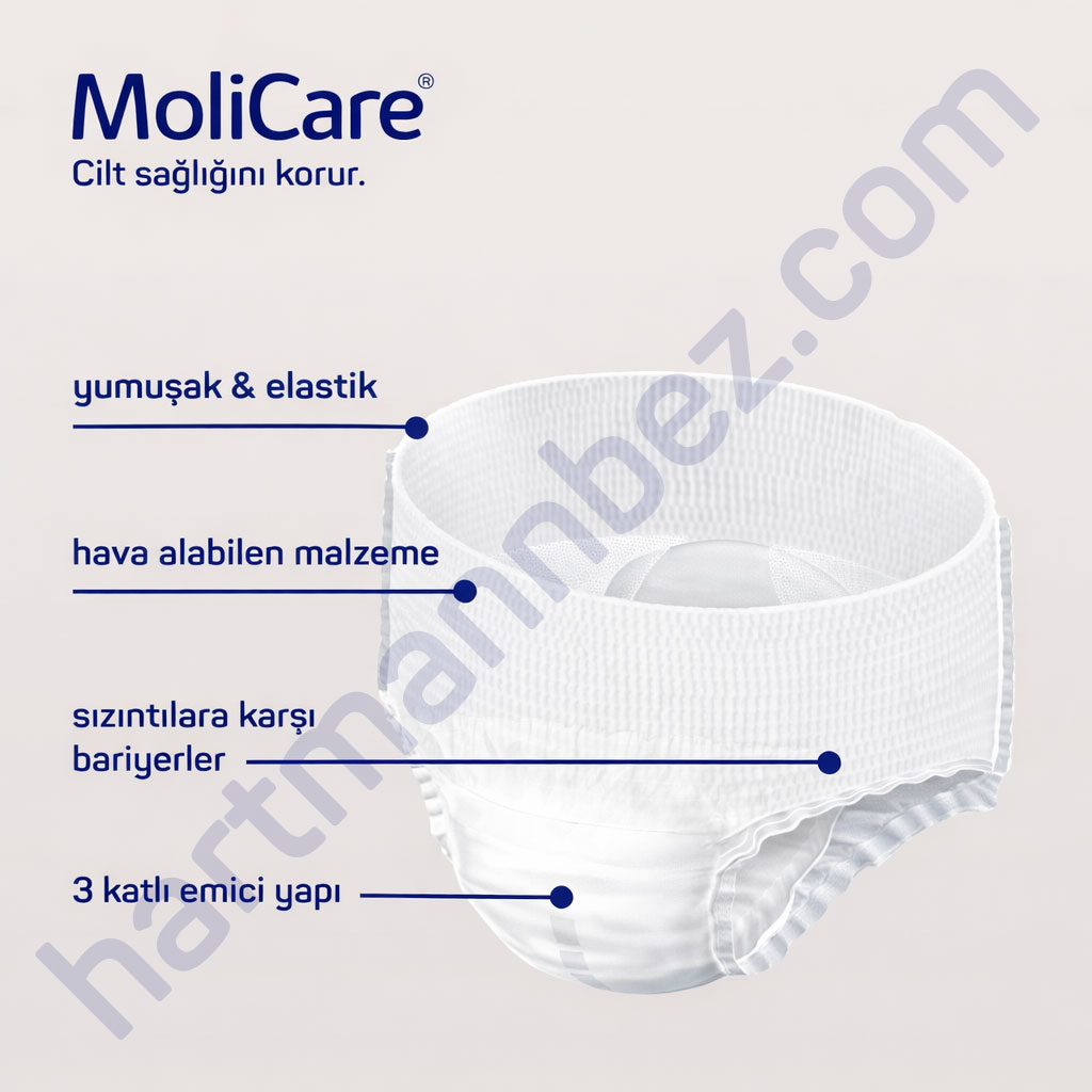 Hartmann MoliCare Pants 8 Damla L Beden 20 Adet | Külot Tipi Yetişkin Bezi