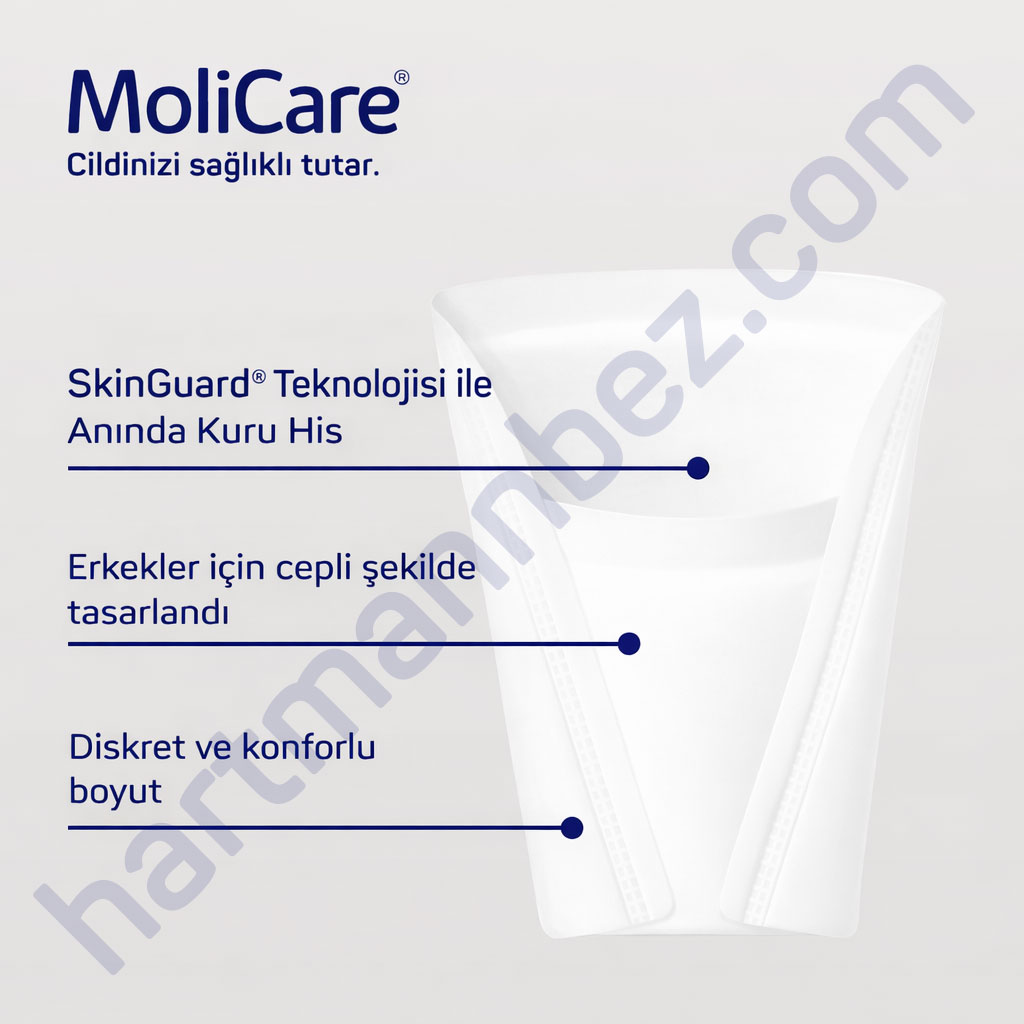Hartmann MoliCare Premium Men Pad 2 Damla Erkek Mesane Pedi 14 Adet (Aktif)