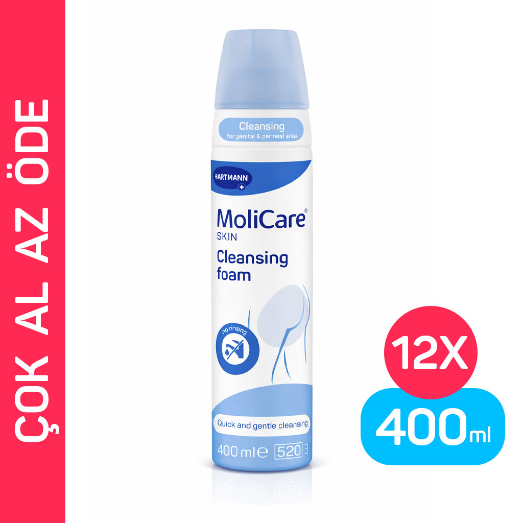 Hartmann MoliCare Skin Cleansing Foam 400 ml 12'li Koli Temizlik Köpüğü