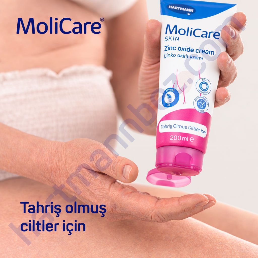 MoliCare Skin Zinc Oxide Cream 200 ml Çinko Oksitli Bariyer Krem | Cilt Koruyucu
