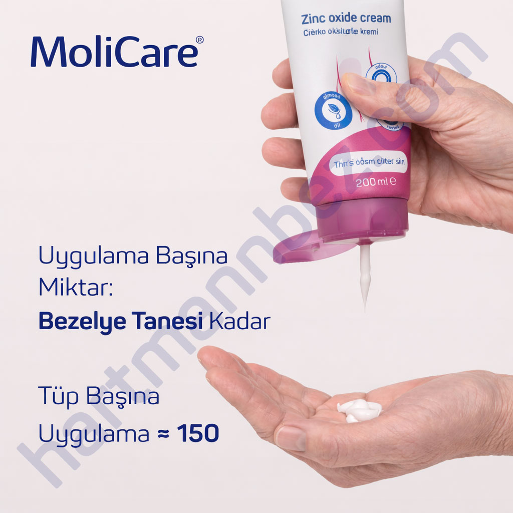 MoliCare Skin Zinc Oxide Cream 200 ml Çinko Oksitli Bariyer Krem | Cilt Koruyucu